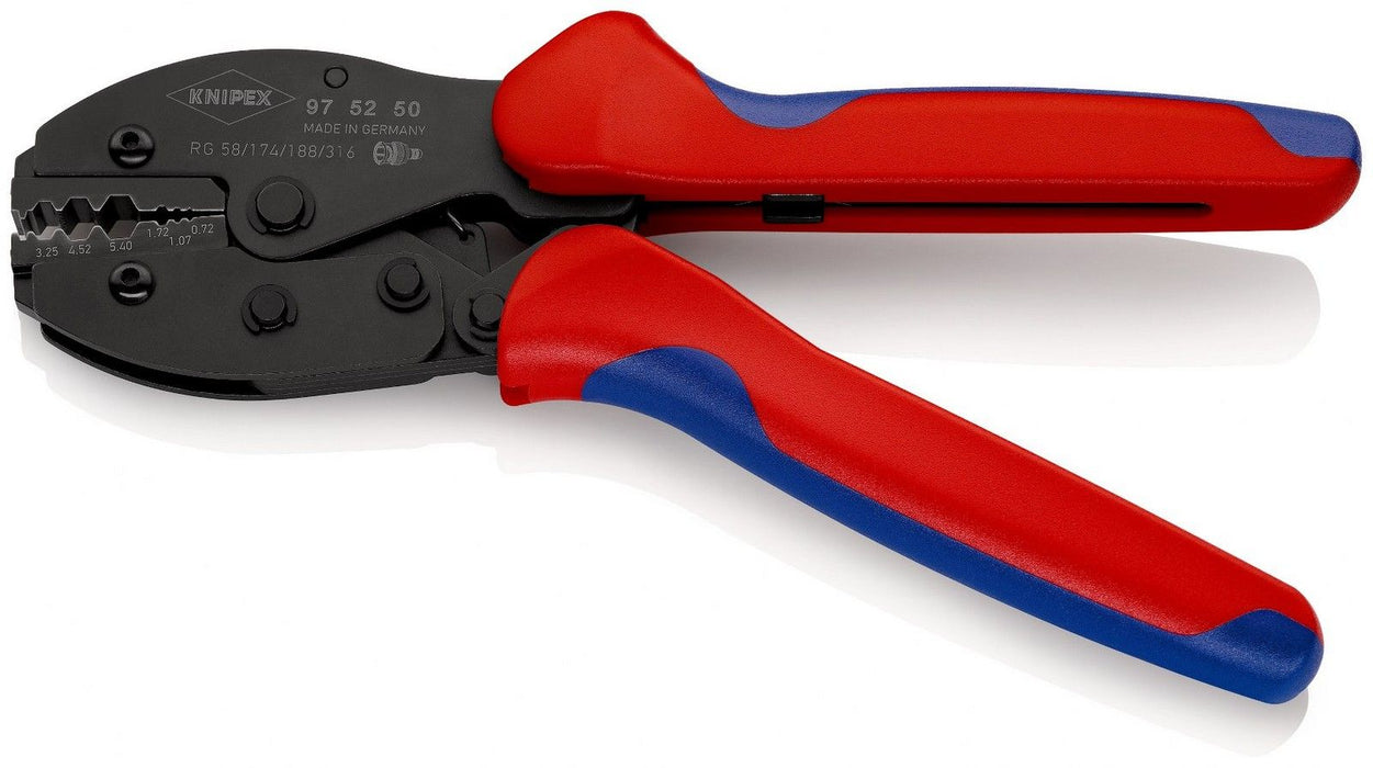 Knipex klešta za krimpovanje PreciForce® za koaksijalne BNC konektore (97 52 50)