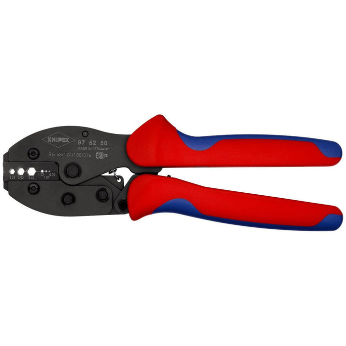 Knipex klešta za krimpovanje PreciForce® za koaksijalne BNC konektore (97 52 50)