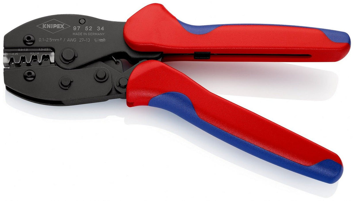 Knipex klešta za krimpovanje PreciForce® za neizolovane otvorene konektore 0,1 - 2,5mm² (97 52 34)