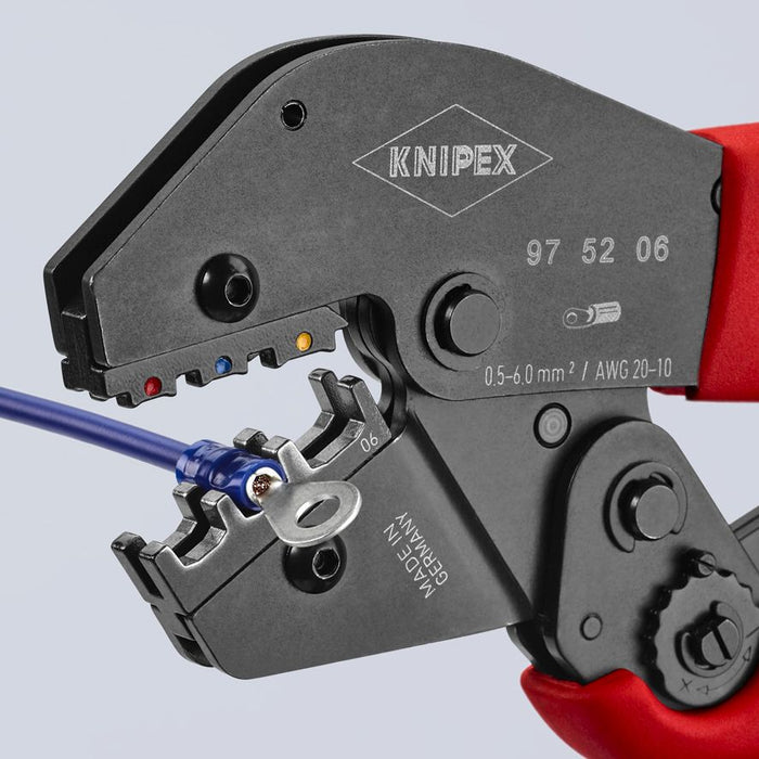Knipex klešta za krimpovanje za izolovane konektore 0,5 - 6,0 mm² (97 52 06)