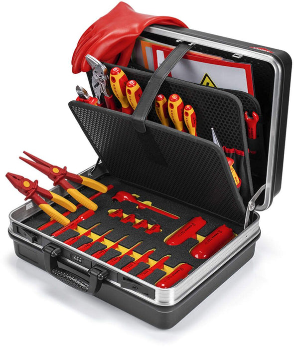 Knipex kofer za alat "Basic" + set od 33 izolovanih alata - za održavanje električnih automobila (00 21 05 EV)