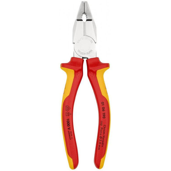 Knipex kombinovana klešta izolovana 190mm (01 06 190)