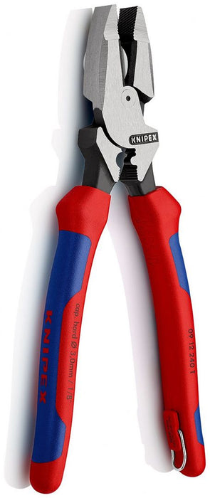 Knipex kombinovana klešta za kablove sa tačkom za presovanje Lineman 240mm sa dodatkom za kačenje (09 12 240 T)