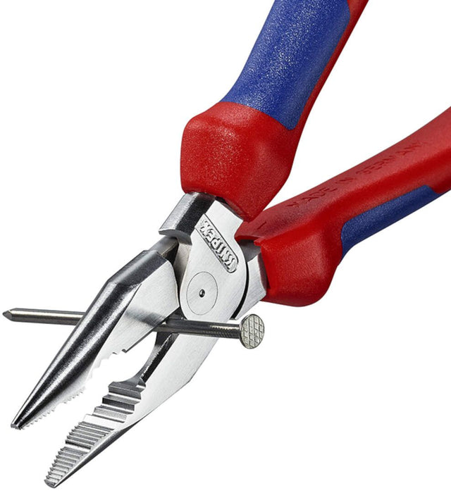 Knipex kombinovana špic klešta 185mm - hromirana, u blister pakovanju (08 25 185 SB)