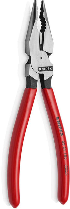 Knipex kombinovana špic klešta 185mm, sa gumiranim ručkama (08 21 185)