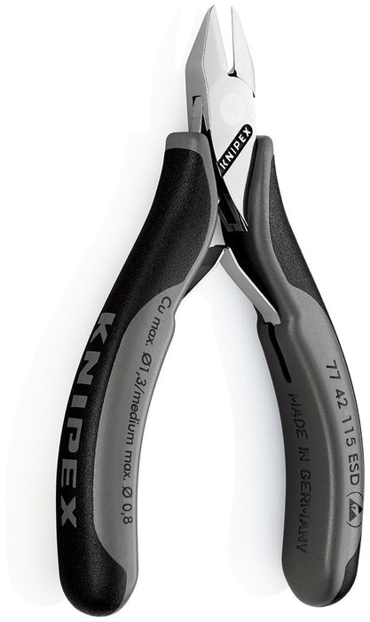 Knipex kose sečice za elektroniku sa oprugom 115mm (77 42 115 ESD)