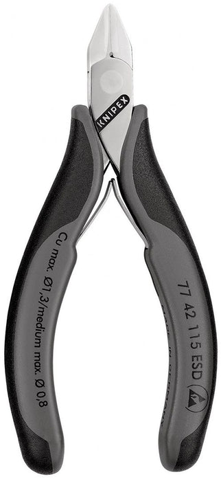 Knipex kose sečice za elektroniku sa oprugom 115mm (77 42 115 ESD)