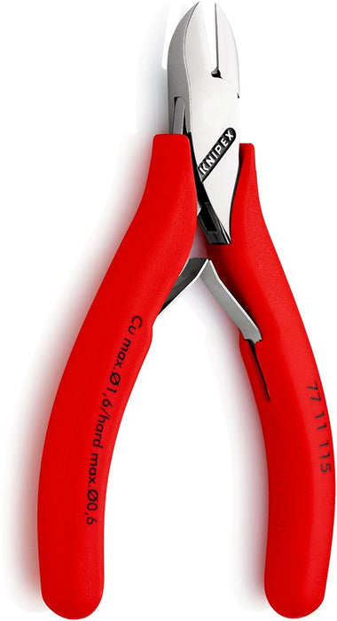 Knipex kose sečice za elektroniku sa oprugom i stezaljkom za žicu 115mm (77 11 115)