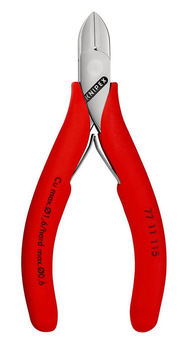 Knipex kose sečice za elektroniku sa oprugom i stezaljkom za žicu 115mm (77 11 115)