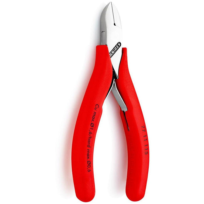 Knipex kose sečice za elektroniku sa oprugom i stezaljkom za žicu 115mm (77 11 115)