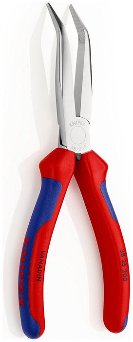 Knipex kriva poluobla mehaničarska klešta 200mm pod 40° - hromirana (38 25 200)