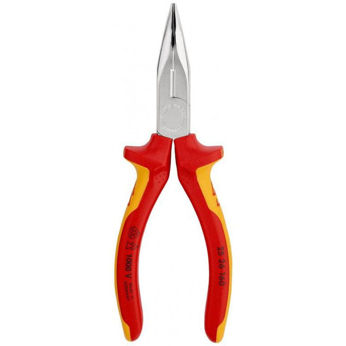 Knipex kriva špic klešta 1000V VDE izolovana 160mm - hromirana (25 26 160)