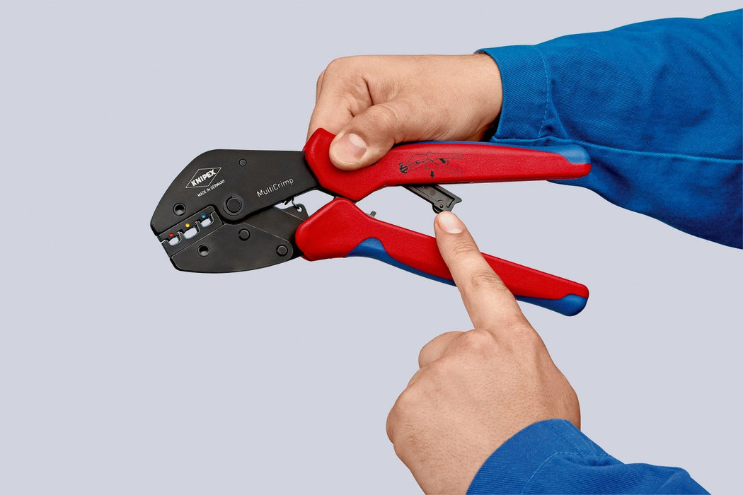 Knipex MultiCrimp klešta za stezanja sa 5-delnim rezervoarom za brzu izmenu 0,25 - 10,0mm² (97 33 02)