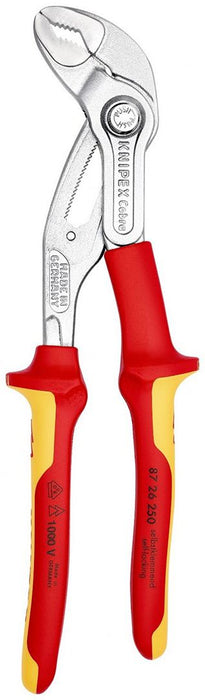 Knipex papagaj - 1000V VDE izolovana cevna klešta 250mm COBRA 2" - hromirana (87 26 250)