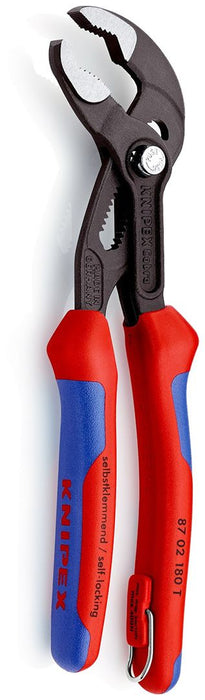 Knipex papagaj klešta Cobra® 180mm sa dodatkom za kačenje (87 02 180 T)