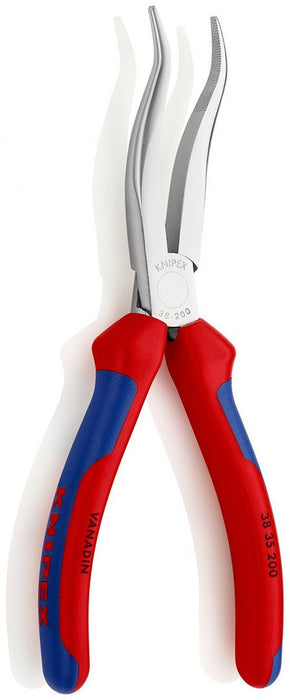 Knipex povijena poluobla mehaničarska klešta 200mm - hromirana (38 35 200)