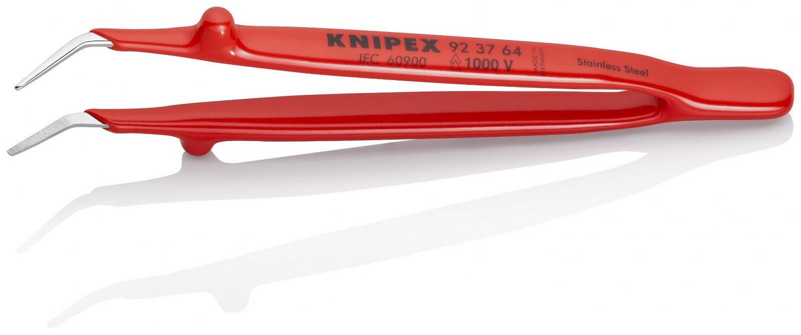 Knipex precizna pinceta - kriva, 1000V VDE izolovana (92 37 64)