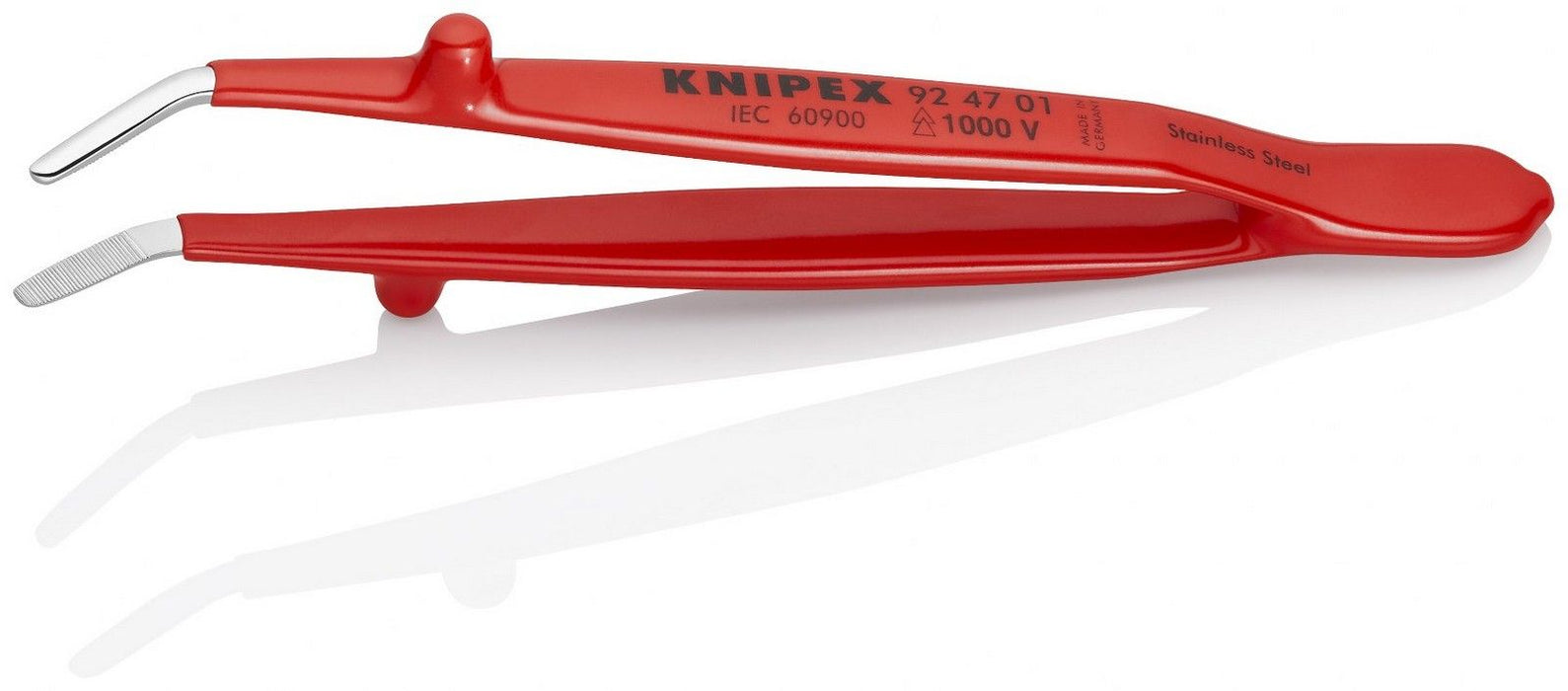 Knipex precizna pinceta - prava, 1000V VDE izolovana - pod 30° (92 47 01)