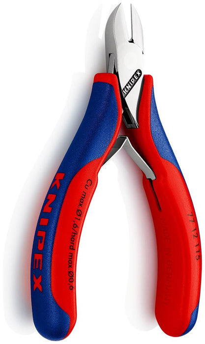 Knipex precizne kose sečice za elektroniku sa oprugom i stezaljkom za žicu 115mm (77 12 115)