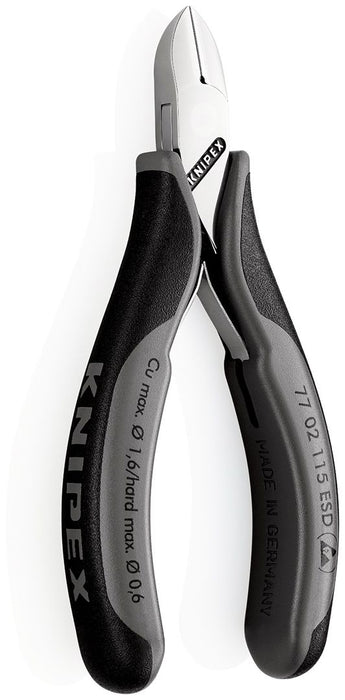 Knipex precizne kose sečice za elektroniku sa oprugom 115mm (77 02 115 ESD)