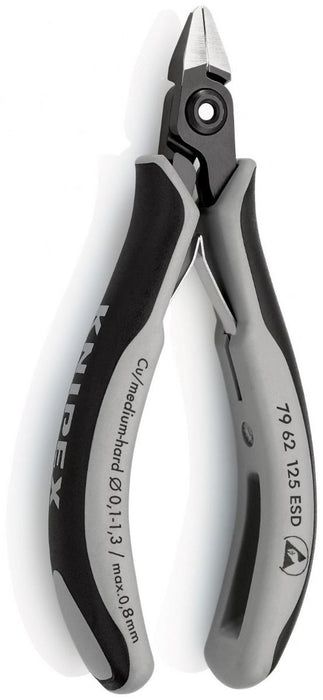 Knipex precizne kose sečice za elektroniku - sa stezaljkom 125mm (79 62 125 ESD)