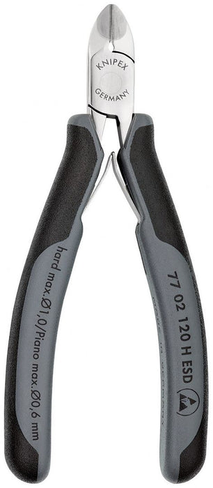 Knipex precizne kose sečice za elektroniku sa umetnutom oštricom od tvrdog metala 120mm (77 02 120 H ESD)