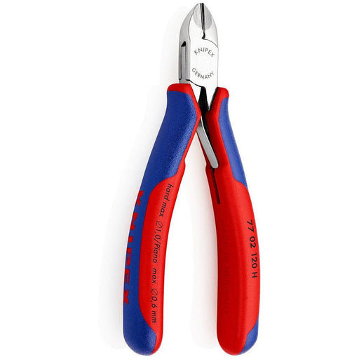 Knipex precizne kose sečice za elektroniku sa umetnutom oštricom od tvrdog metala 120mm (77 02 120 H)