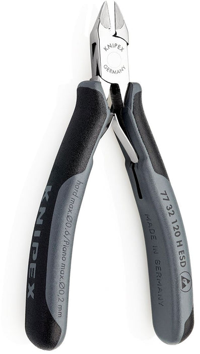 Knipex precizne kose sečice za elektroniku sa umetnutom oštricom od tvrdog metala 120mm (77 32 120 H ESD)