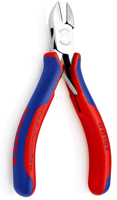 Knipex precizne kose sečice za elektroniku sa umetnutom oštricom od tvrdog metala 135mm (77 02 135 H)
