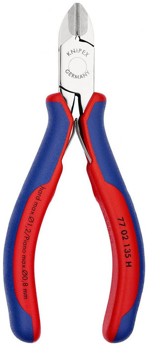 Knipex precizne kose sečice za elektroniku sa umetnutom oštricom od tvrdog metala 135mm (77 02 135 H)