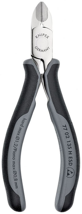 Knipex precizne kose sečice za elektroniku sa umetnutom oštricom od tvrdog metala 135mm (77 02 135 H ESD)