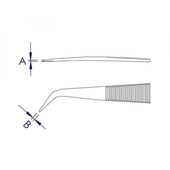 Knipex ukrštena pinceta 162mm - pod 40° (92 95 90)