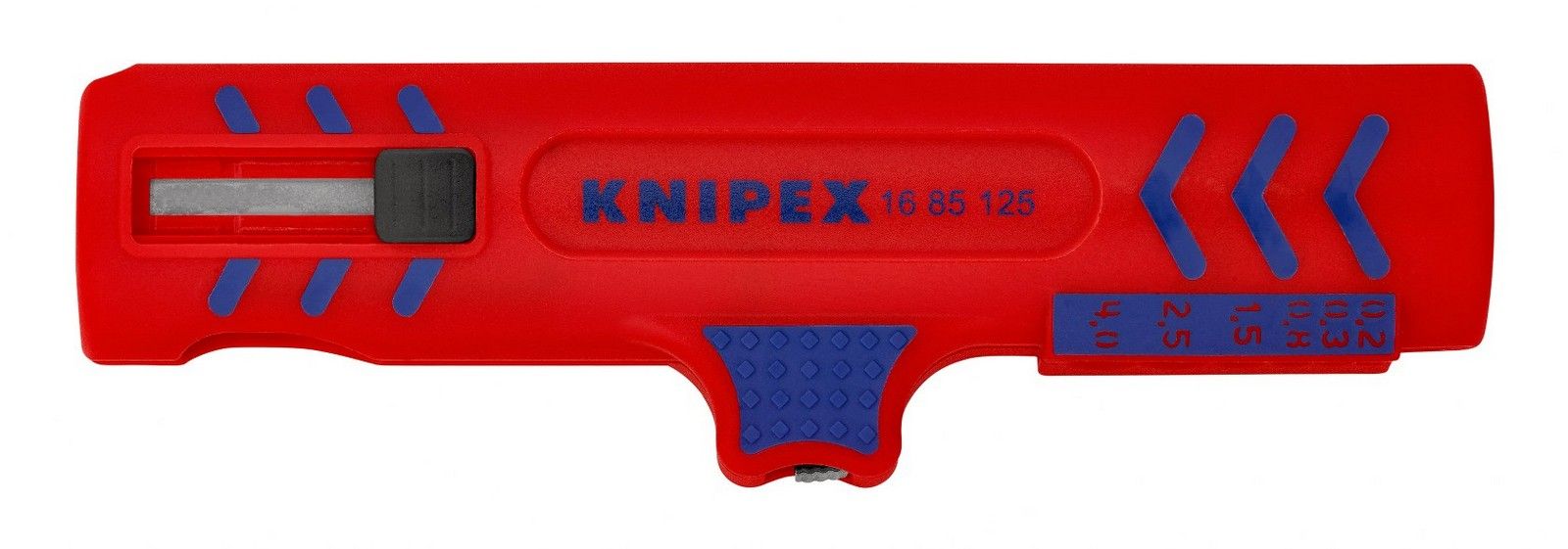 Knipex univerzalni alat za skidanje izolacije sa nožem za uzdužno rezanje - u blister pakovanju (16 85 125 SB)