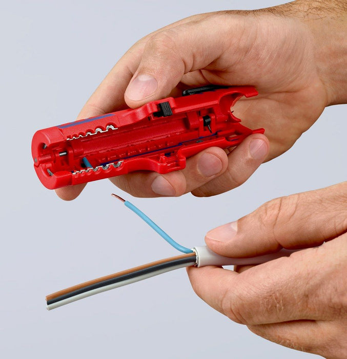 Knipex univerzalni alat za skidanje izolacije sa nožem za uzdužno rezanje - u blister pakovanju (16 85 125 SB)
