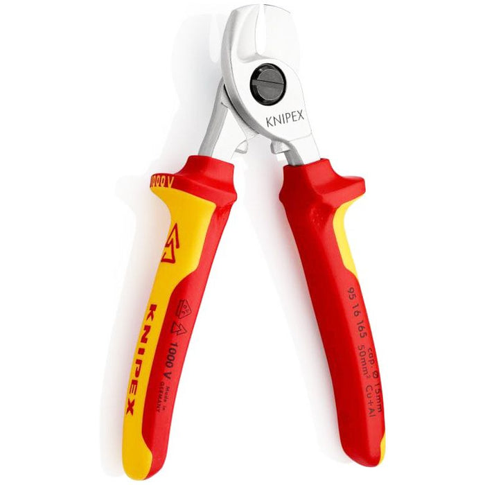 Knipex VDE izolovane makaze za kablove 165mm - hromirane (95 16 165)