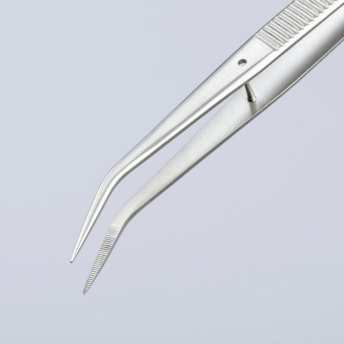 Knipex zakrivljena precizna špicasta pinceta 130mm - pod 25° (92 34 36)
