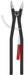 Knipex zeger klešta za velike spoljašnje sigurnosne prstenove 560mm (46 10 A5)