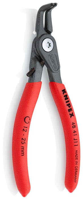 Kriva Knipex zeger klešta za unutrašnje sigurnosne prstenove sa graničnikom 130mm - pod 90° (48 41 J11)