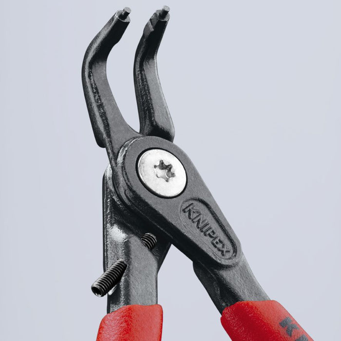 Kriva Knipex zeger klešta za unutrašnje sigurnosne prstenove sa graničnikom 130mm - pod 90° (48 41 J11)