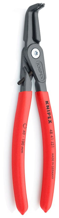 Kriva Knipex zeger klešta za unutrašnje sigurnosne prstenove sa graničnikom 210mm - pod 90° (48 41 J31)
