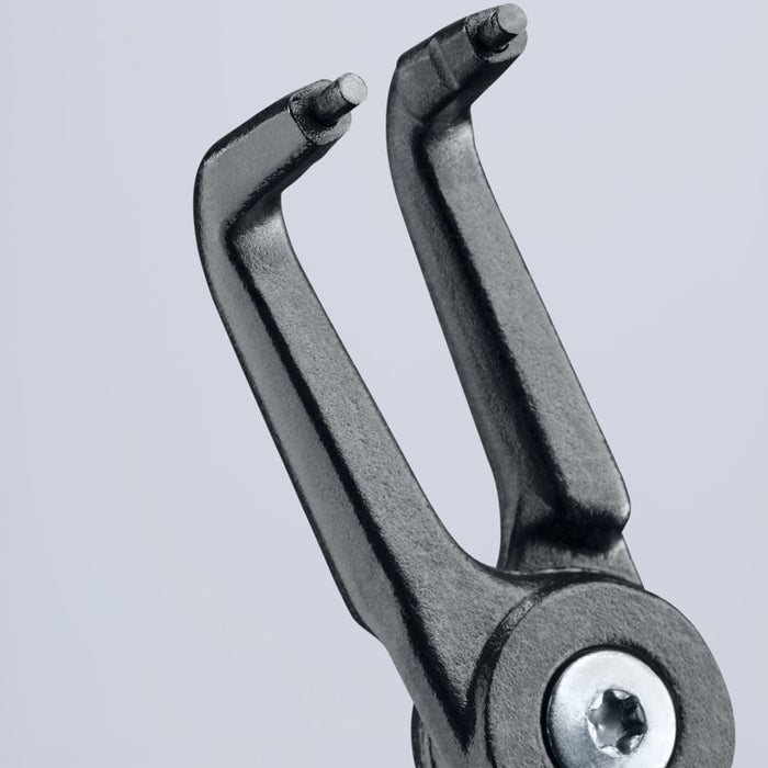 Kriva Knipex zeger klešta za unutrašnje sigurnosne prstenove sa graničnikom 210mm - pod 90° (48 41 J31)