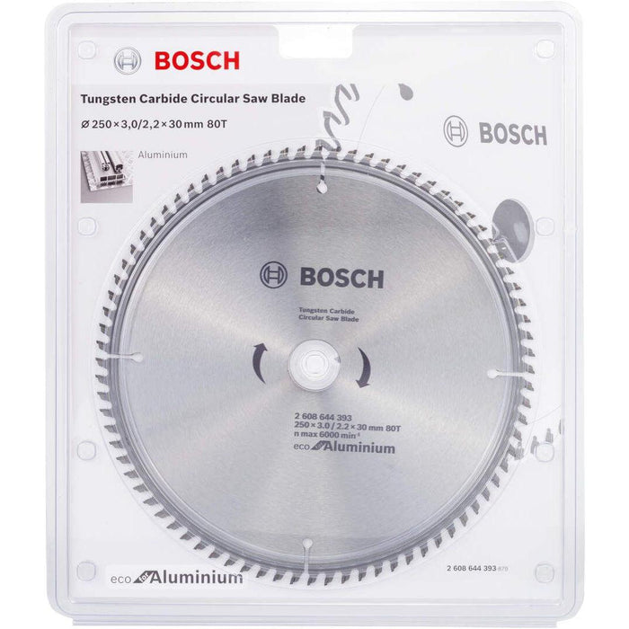 List testere za aluminijum 250x3,0x30/80 zuba Bosch Eco for Aluminium - 2608644393