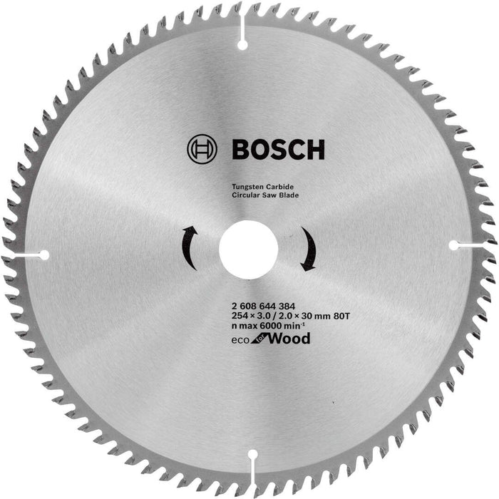 List testere 254x2,5x30/80 zuba Bosch Eco for Wood - 2608644384