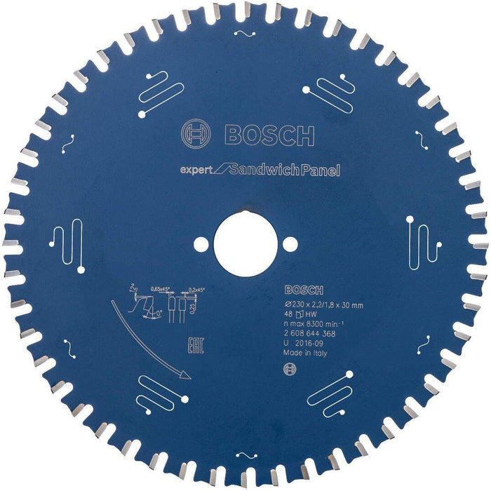 List testere za sendvič panele 230 x 2,0/1,6x20mm, 48 Bosch Expert for SandwichPanel - 2608644368