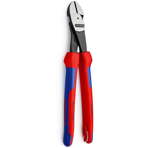 Ojačane Knipex kose sečice 250mm - pod 12° sa dodatkom za kačenje (74 22 250 T)