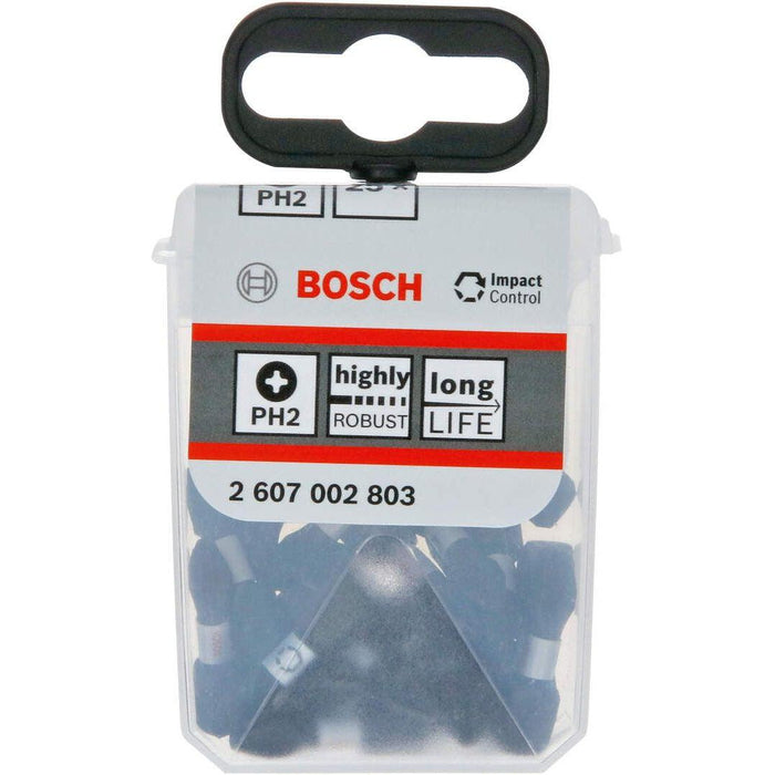 PH2 25mm kovani bitovi u Tic Tac pakovanju 25kom Impact Control Bosch - 2607002803