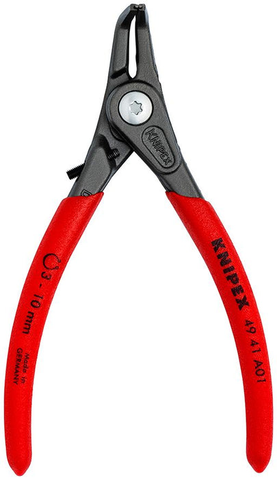 Precizna kriva Knipex zeger klešta za spoljašnje sigurnosne prstenove sa graničnikom 130mm - pod 90° (49 41 A01)
