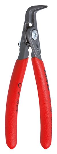 Precizna kriva Knipex zeger klešta za spoljašnje sigurnosne prstenove sa graničnikom 130mm - pod 90° (49 41 A01)