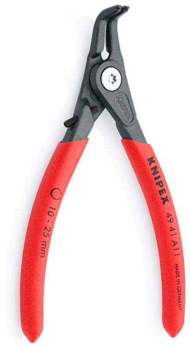 Precizna kriva Knipex zeger klešta za spoljašnje sigurnosne prstenove sa graničnikom 130mm - pod 90° (49 41 A11)