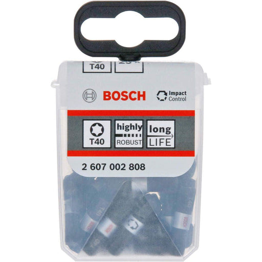 T40 25mm kovani bitovi u Tic Tac pakovanju 25kom Impact Control Bosch - 2607002808